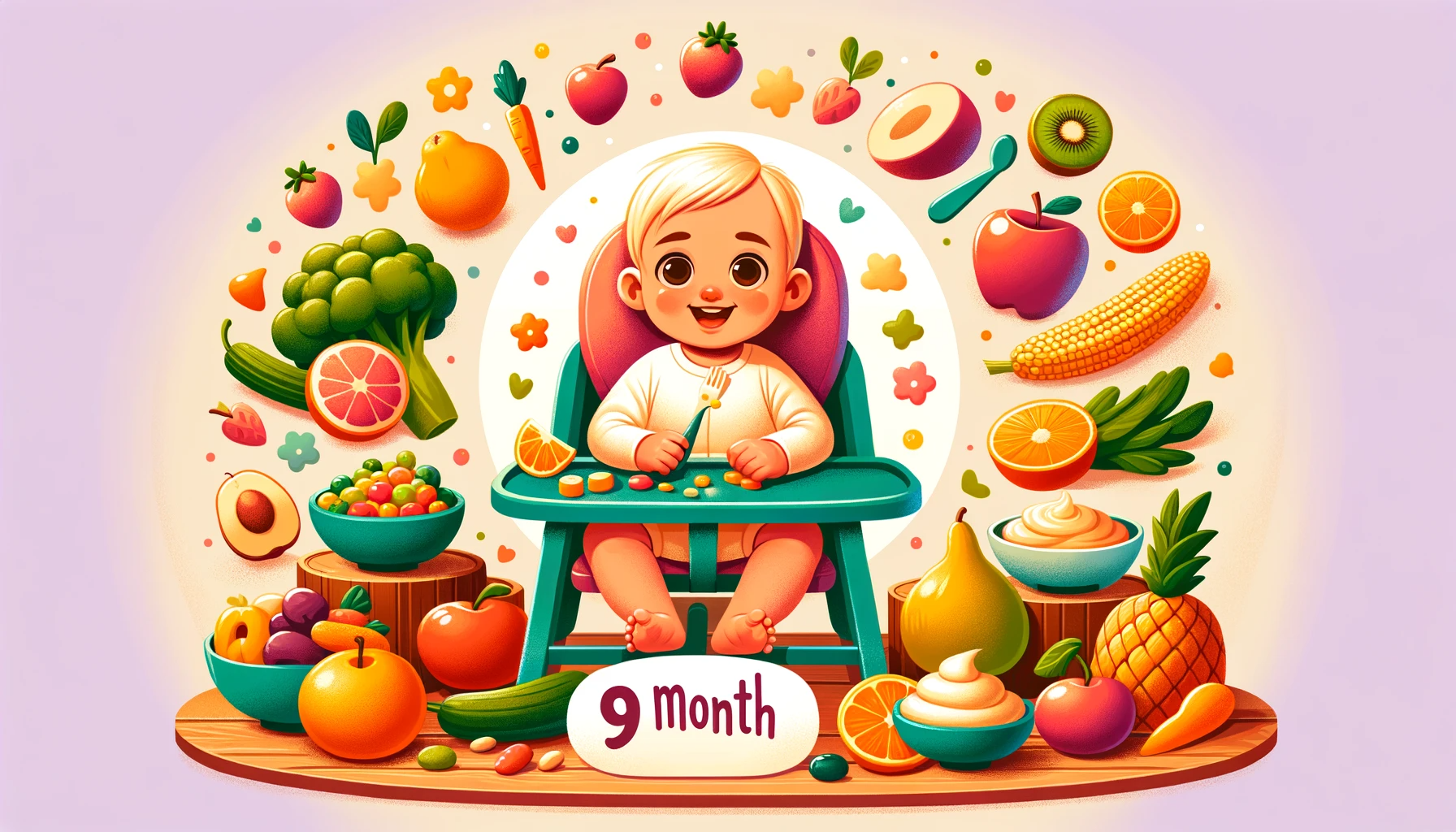 Guide : alimentation d’un bébé de 9 mois