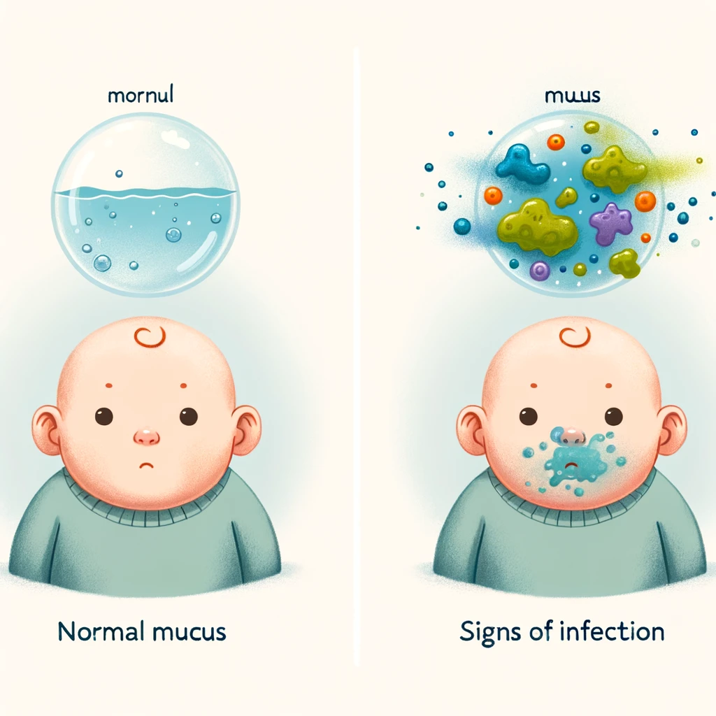 Comment différencier les glaires normaux des signes d’infection chez le bébé ?